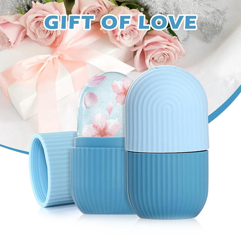 Silicone Ice Cube Trays Facial Eye Roller Ice Ball Beauty Face Lifting Massager Contouring Reduce Acne Skin Care Tool Reusable