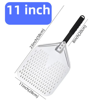Pizza Perforated Shovel Paddle - ShortLong Handle Baking Tool for Oven