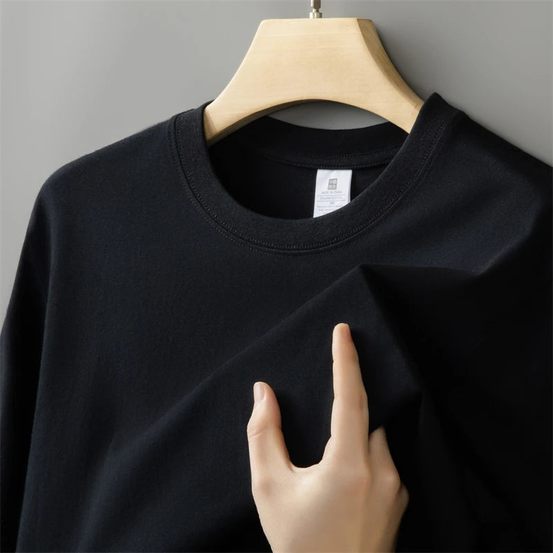 Men's Oversized T-Shirt - Cotton Round Neck Summer Casual Tee | Breathable Short Sleeve