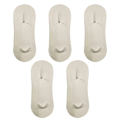 5pairs Men's Cotton Socks Summer Breathable Ultra-thin No Show Ice Silk Sock Silicone Non-slip Bottom Absorb Sweat Men Boat Sock