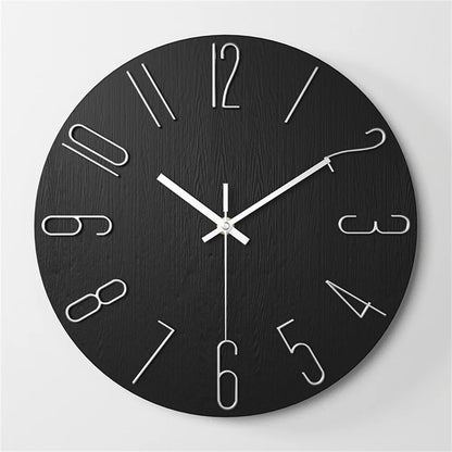 Battery-Powered 12-Inch Analog Wall Clock - Small Clock for Home Office Kitchen and Classroom