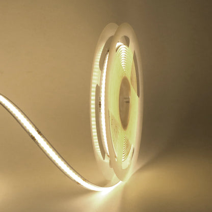 3AA Battery Box 5V COB Led Strip 8MM 320LEDs/M Warm Natural Cool White Flexible COB Strip Light for Bedroom Cabinet TV Backlight