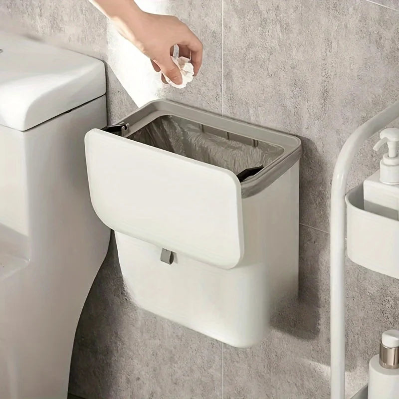 Wall-Mounted Trash Bin - Space-Saving Kitchen Garbage Storage