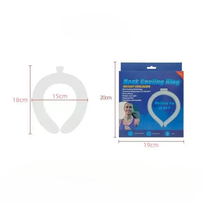 Outdoor Summer Neck Cooling Tube Wraps Ice Ring Neck Cooler Reusable Cooling Tool For Camping Hiking Cycling Running Fishing