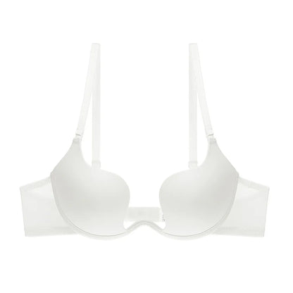 Sexy Invisible Seamless U-Back Bra | Push-Up Adhesive Silicone Cover for Wedding Dress,Backless Dress, Smooth Strapless Bralette