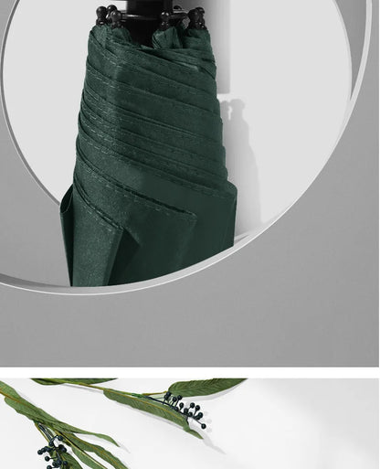 8-Rib Automatic folding Umbrella - Compact, lightweight, durable, UV protection - rain and sun umbrella, automatic sunshade zwq