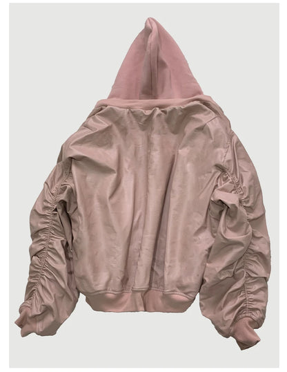Mauroicardi Autumn Winter Oversized Cool Black Thickened Warm Pu Leather Jacket Men Hood Luxury Designer Fake 2 Clothes