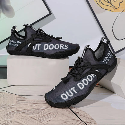 Men Water Shoes Swimming Barefoot Quick Dry Lightweight Aqua Sneakers Outdoor Sports Five Fingers Upstream Wading Shoes Summer Breathable Surfing Sandals Beach Trekking New Big Size