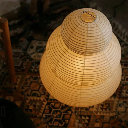 Akari Noguchi Yong Table Lamp - White Rice Paper Decorative Desk Light for Bedroom  Living Room - ZOOMNSTORE