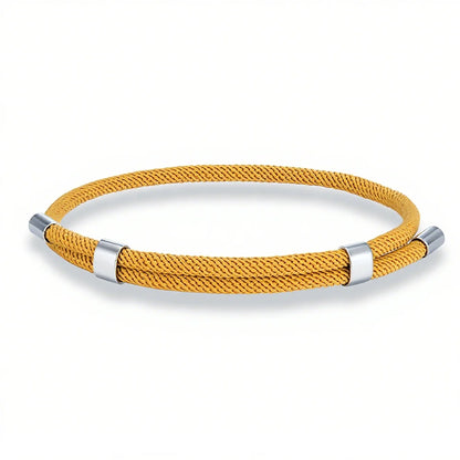 MKENDN Simple Style Men Women Bracelet 3mm Durable Marine Rope With Polished Steel Closure Jewelry Summer Beach Gifts