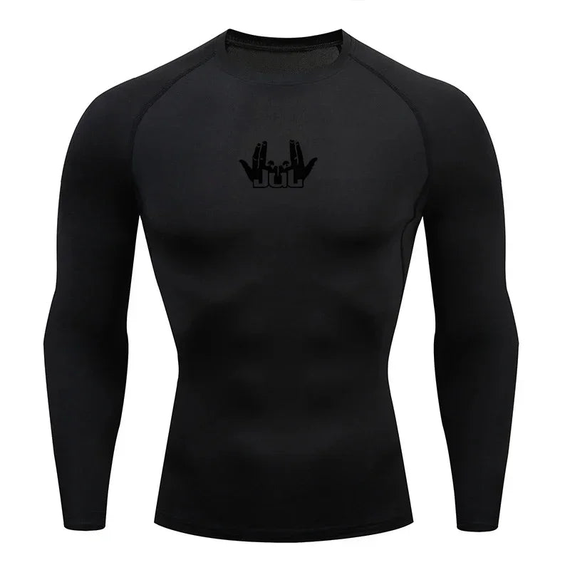 Men's Compression Shirt - Running Compression Tee | Long Sleeve Sports Shirt