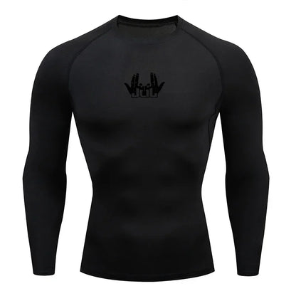 Men's Compression Shirt - Running Compression Tee | Long Sleeve Sports Shirt