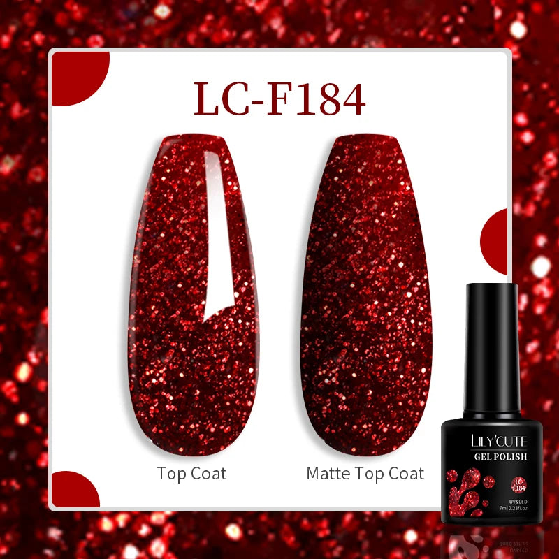 Gel Nail Polish - LILYCUTE UV Gel Varnish 7ML | Soak Off, Long Lasting Colors