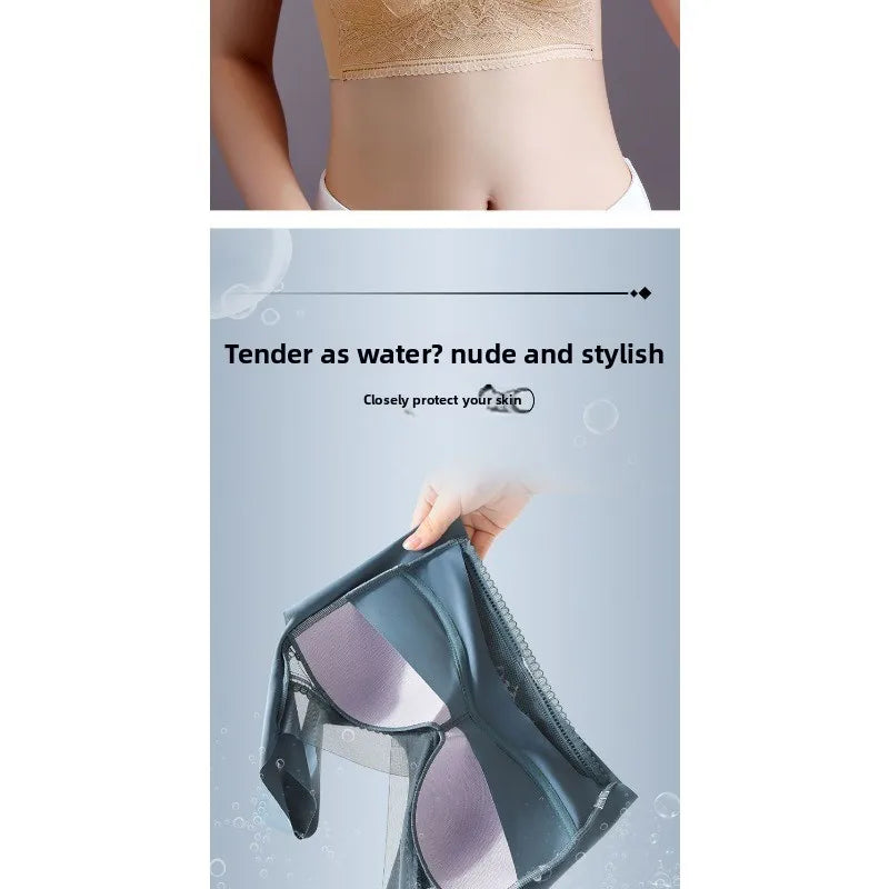 Seamless Lace Bra - Large Size Underwear | Breathable Thin Bra With Beautiful Back