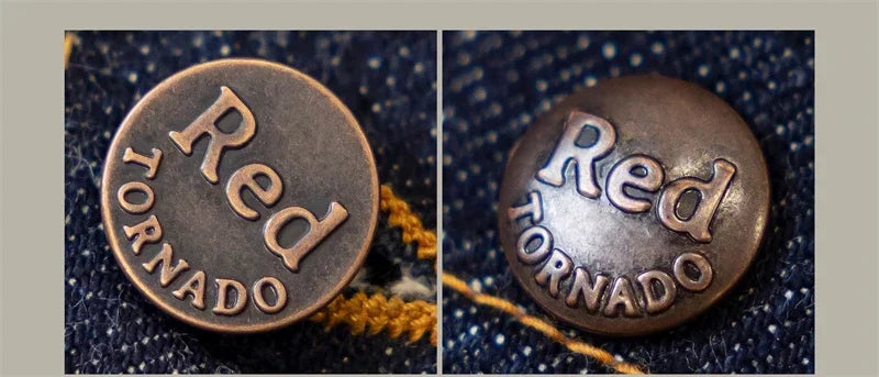 Red Tornado 11MJ Selvedge Denim Jacket Men's Rugged Wear Unlined Western Jean Outerwear