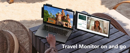 14 Inch Portable Monitor – Laptop Screen Extender with 1080P IPS Display, USB-C HDMI Port