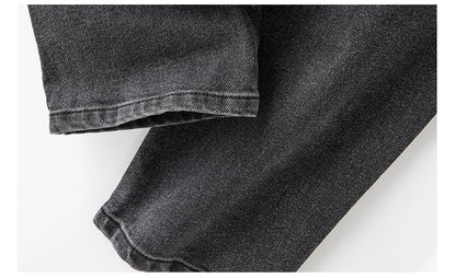 Plus Size Women Autumn Washing loose stretchy pant 5XL 6XL women 100kgs trouse boyfriend Black Large Size Ladies Denims Jeans