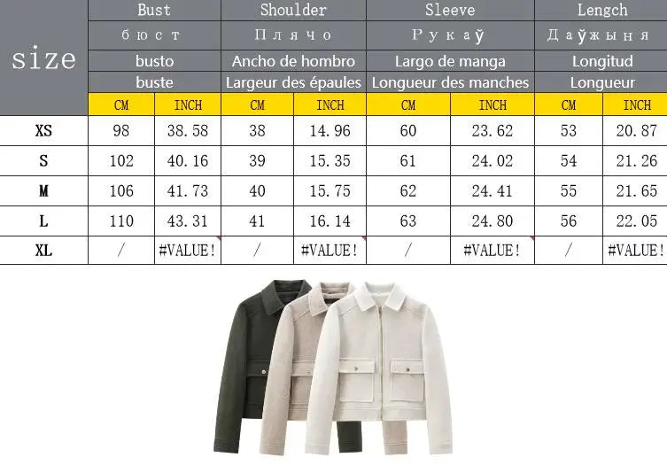 Women's Zipper Jacket - Casual Long Sleeve Coat With Pocket | Lightweight Winter Outerwear