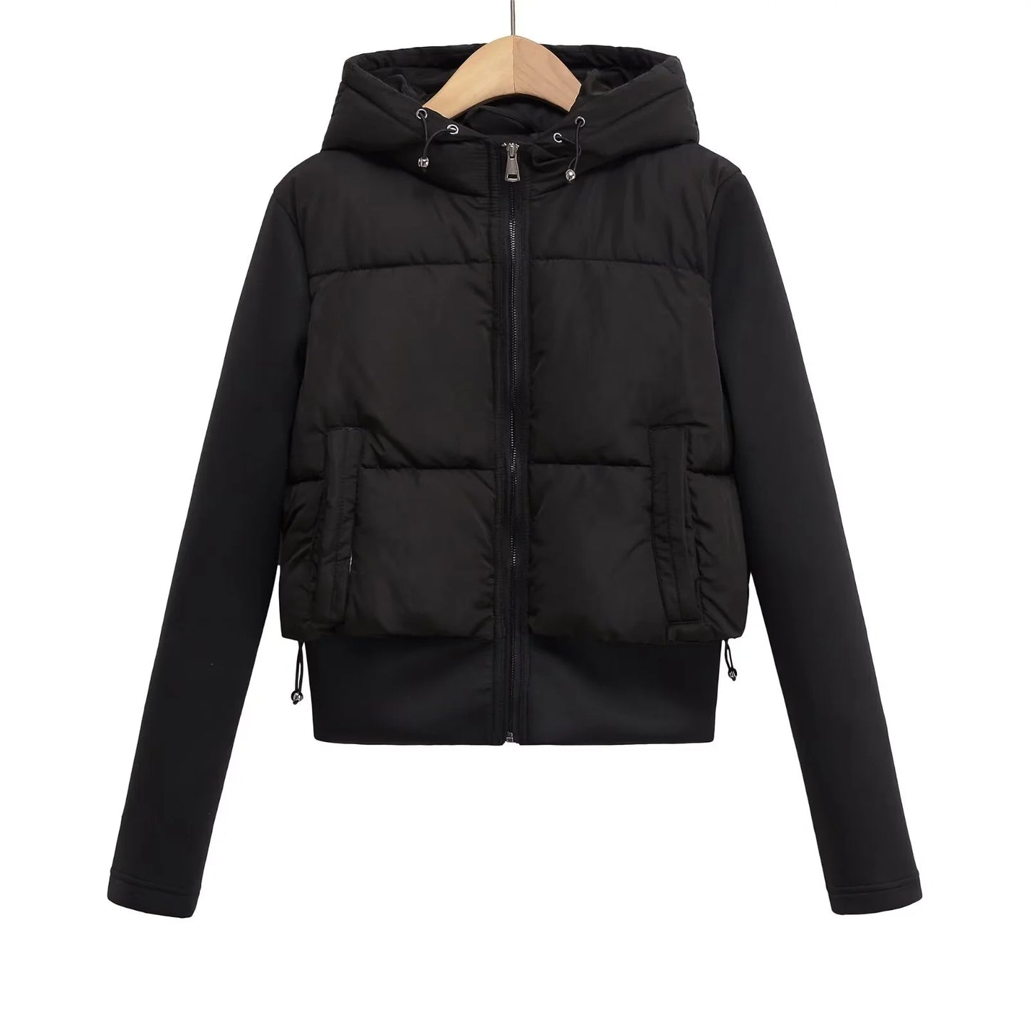 Women's Cotton Coat - Slim Fit Hooded Casual Jacket | Autumn Winter Outerwear