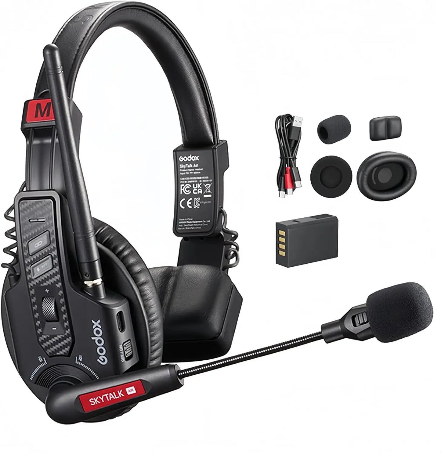 GODOX Skytalk Air 2.4G Full-Duplex Wireless Intercom System for Group Communication with Noise Free Design 20H Battery Life