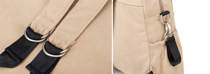 Soboba Large Capacity Diaper Backpack for Mom with Soft Corduroy Fabric and Convenient Design