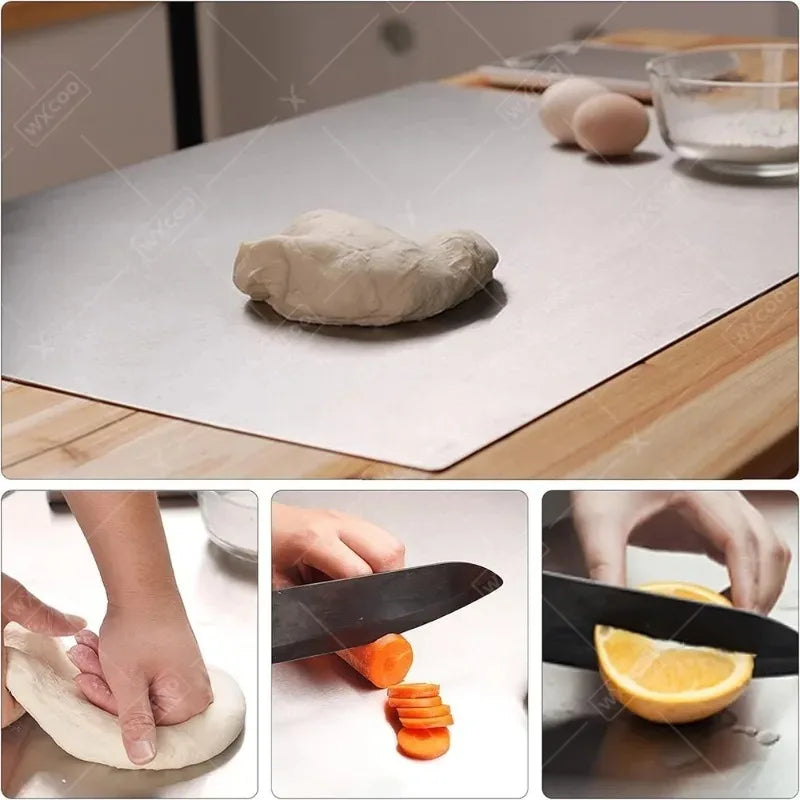 Acrylic Cutting Board with Lip - Clear Kitchen Countertop for Meat Bread  Fruit - ZOOMNSTORE