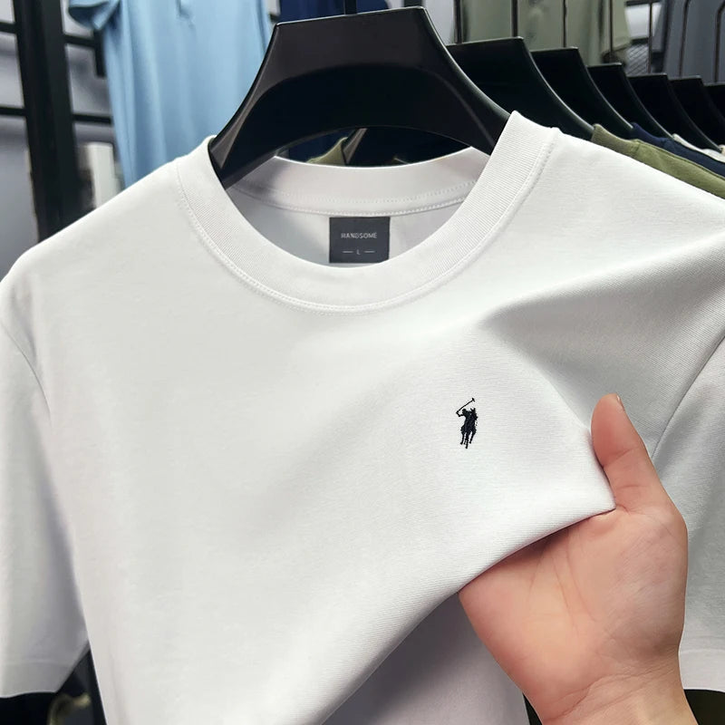 Silky Cotton T-Shirt - Breathable Men's Tee | Quick Dry Round Neck Shirt