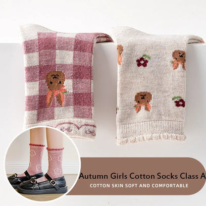 1-12Y Kids Socks Girls Socks Sweet Fancy Lace Sock Baby Toddler Spring Autumn Winter Cotton Socks Children