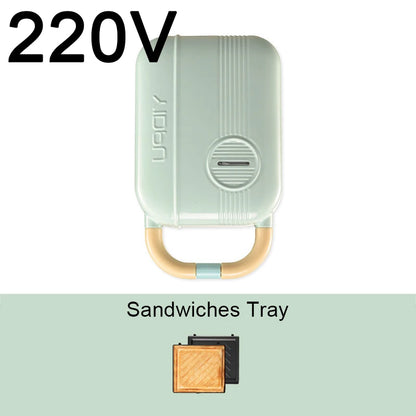 Mini Sandwich Maker - Electric Breakfast Multi Cooker for Toasts Pancakes Waffles  Donuts