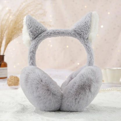 Bear Ears Earmuffs - Plush Cashmere Winter Ear Warmers | Soft Thermal Ear Covers