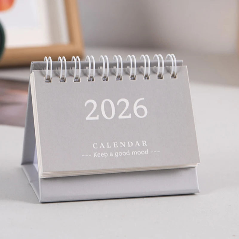 2026 Mini Desk Calendar Desktop Notepad Ornament Cute Simple Calendar,Christmas New Year Gift, Daily Planner Table Calendar