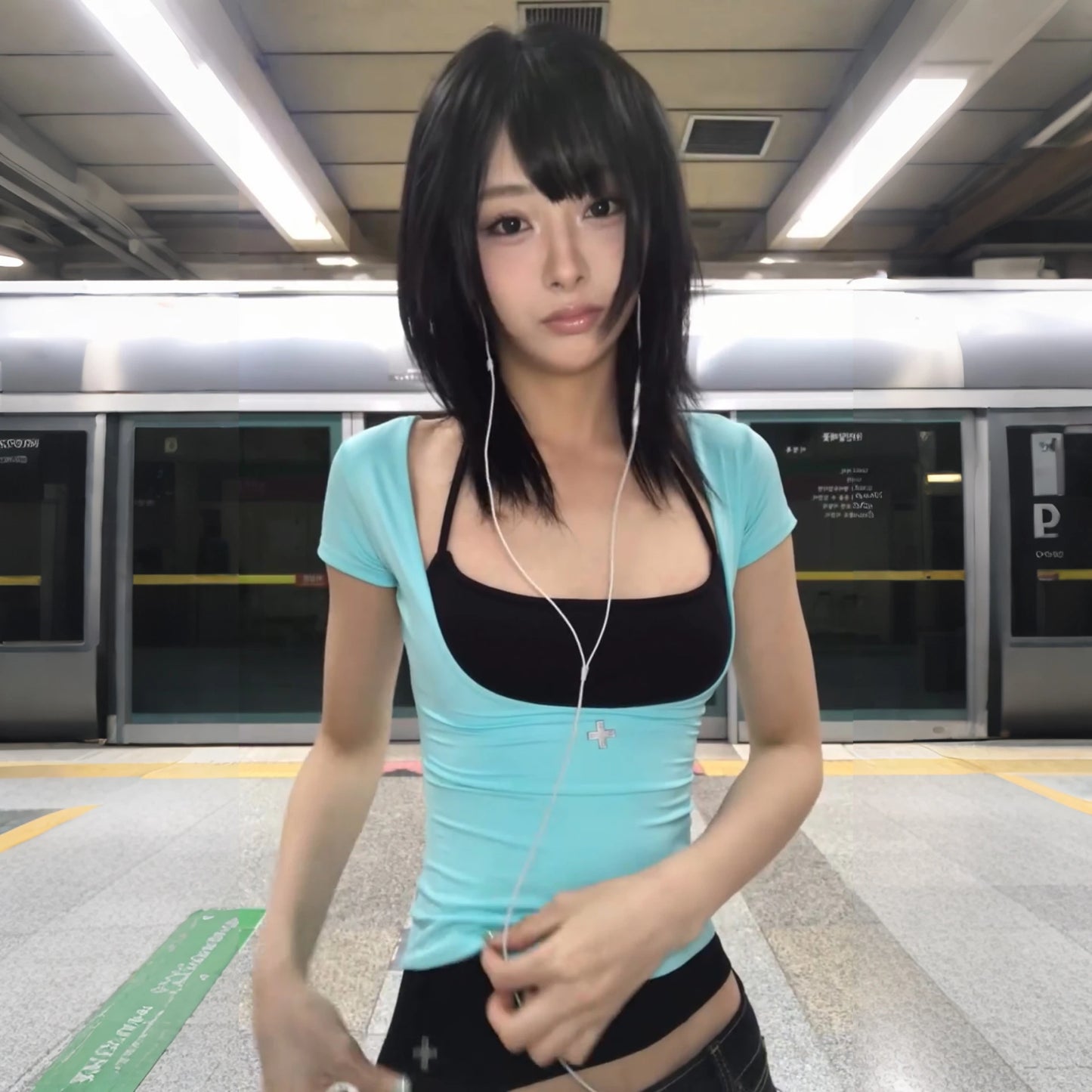 Karrram Japanese Y2k Fake Two-piece T-shirt 2000s Style Short Sleeve Halter Top Vintage Harajuku Patchwork Tshirt American Retro