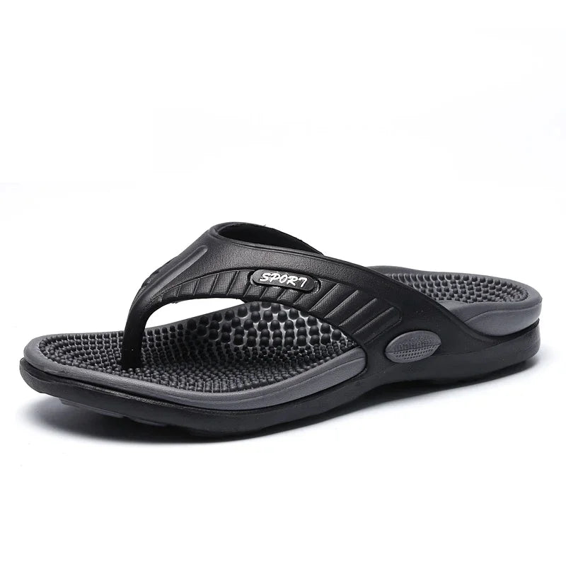 MAEDEF Flip Flops for Men Summer Breathable Beach Shoes Sandals Mens Luxury Flip Flops Breathable Plus Big Size Men Slippers 47