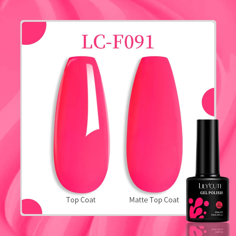 Gel Nail Polish - LILYCUTE UV Gel Varnish 7ML | Soak Off, Long Lasting Colors