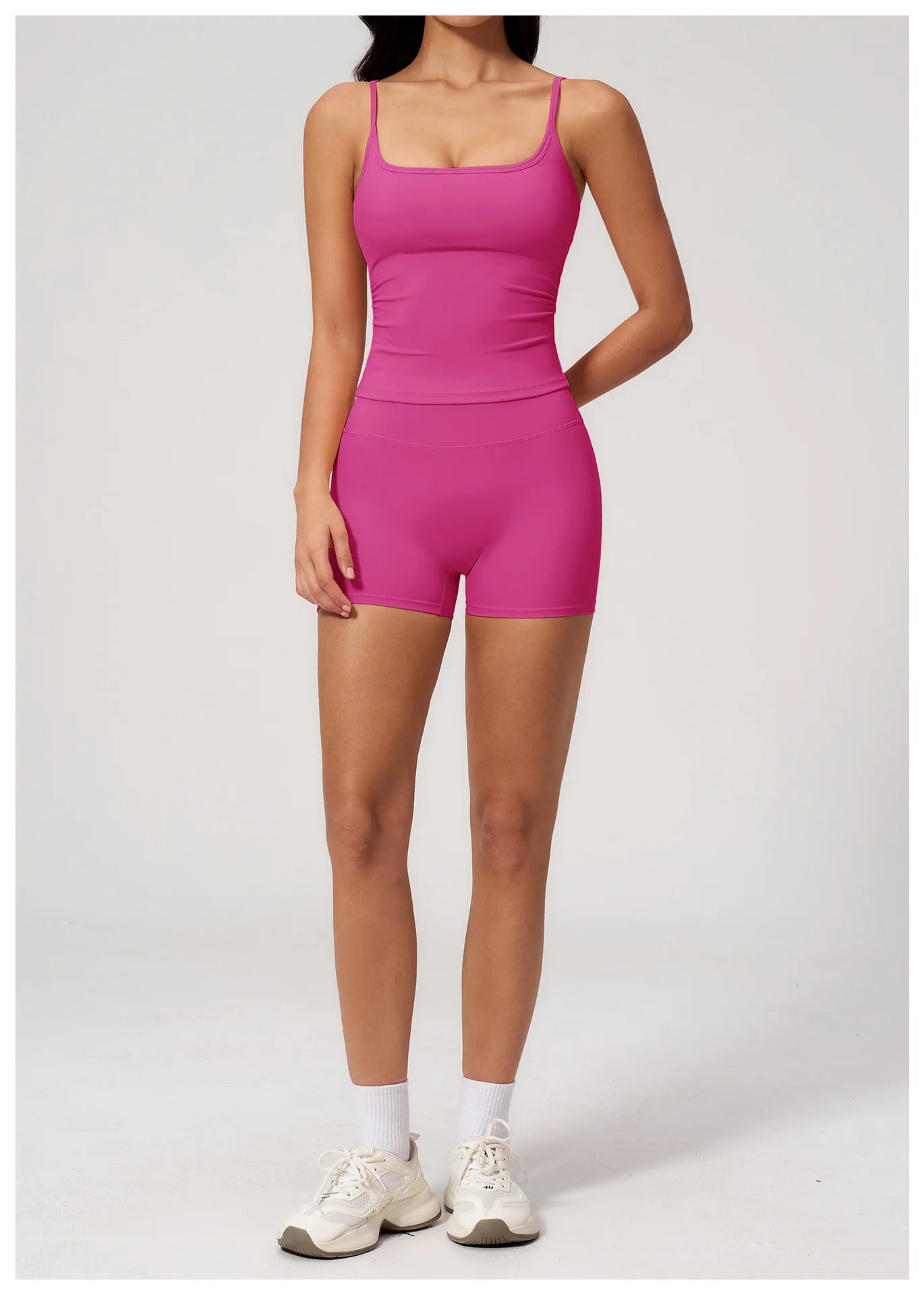 Summer Yoga Set 2 Pieces Women Tracksuit Workout Clothes Sports Outfits High Waist Shorts Fitness Sports Suit Female Gym Clothes