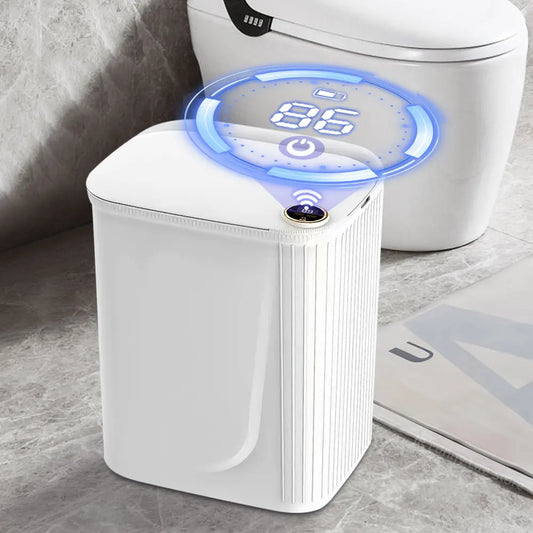 Smart Sensor Trash Can - 20L Automatic Wastebin with Type-C Recharge for Kitchen  Bathroom