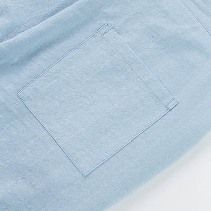 Linen Casual Pants - Men’s Striped Straight-Leg Breathable Loose Trousers for Spring