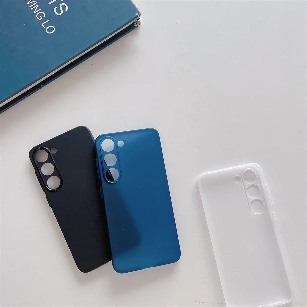 Ultra Thin Matte Armor Translucent Case For Samsung S26 ULTRA S25 FE S24 S23 FE S22 S21 Plus Ultra Note 20 Ultra Soft Back Cover