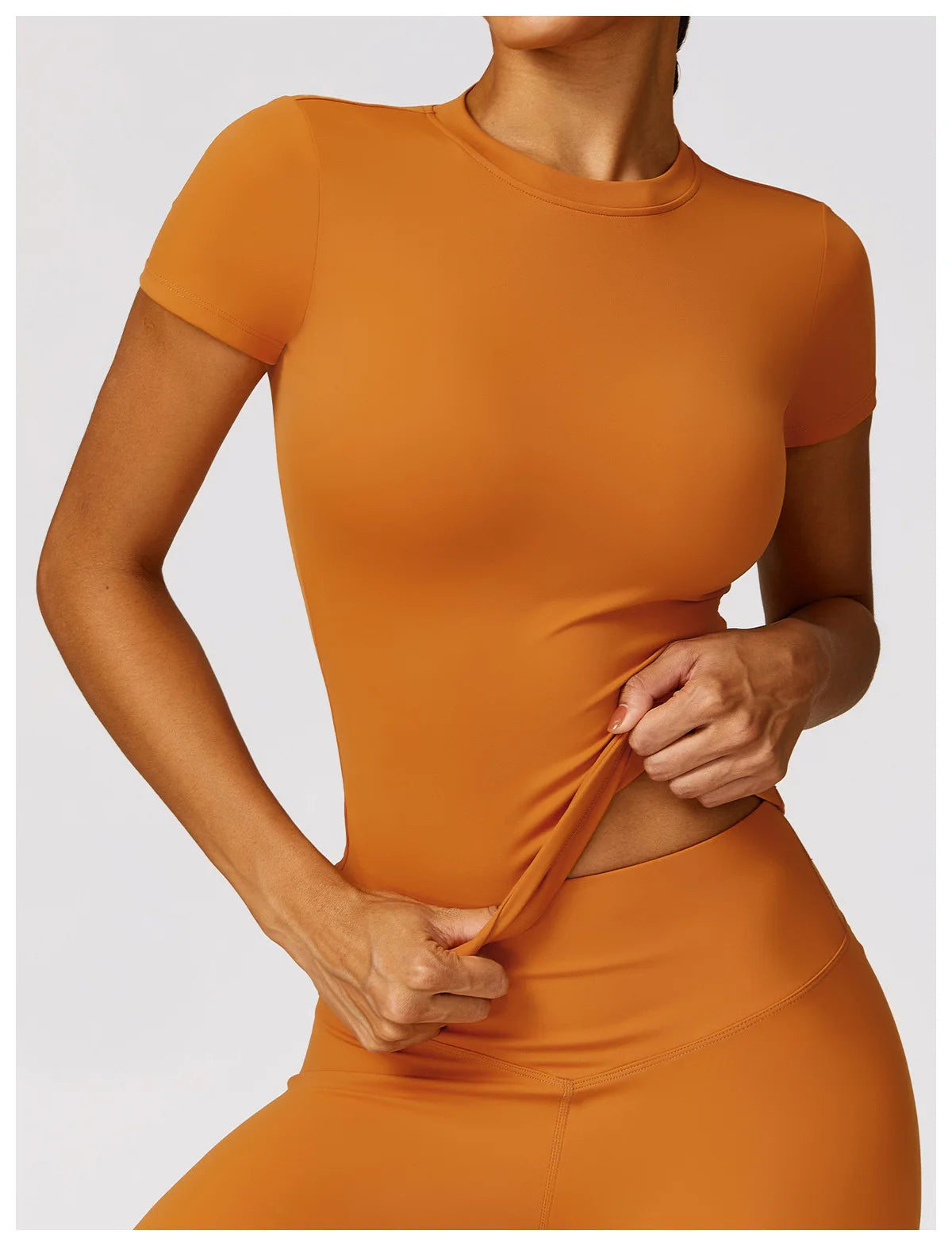 Women Yoga Top - Seamless Sport Shirt | Breathable Short Sleeve Gym Tee