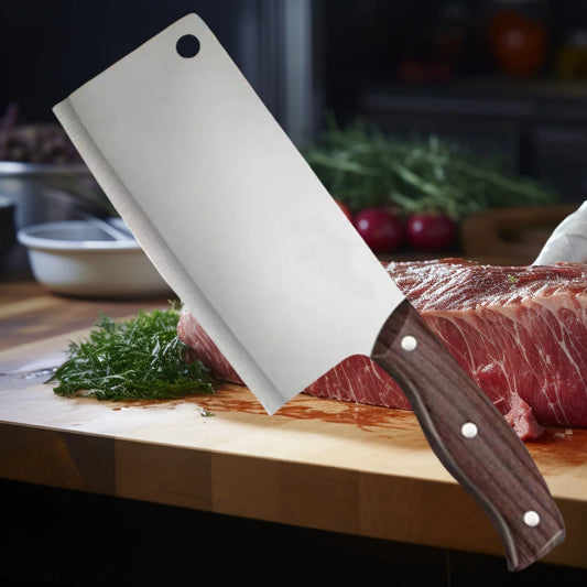Stainless Steel Chefs Knife - Multi-Purpose Sharp Slicer for Kitchen