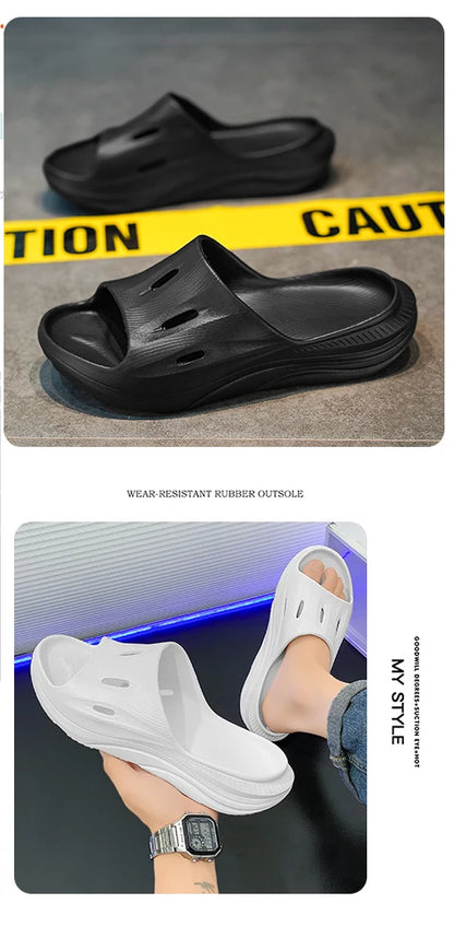 Boys Fashion Casual Sports platform Sandals 2024 Outdoor Non-slip Beach Slippers Men's Flip-flops Bathroom Sandals