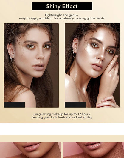 Flash Spray, Lasting Flash, Waterproof, Sweat Proof, Stain Proof, Suitable for Face, Body, Neck, Bright Makeup, Shiny Cosmetics