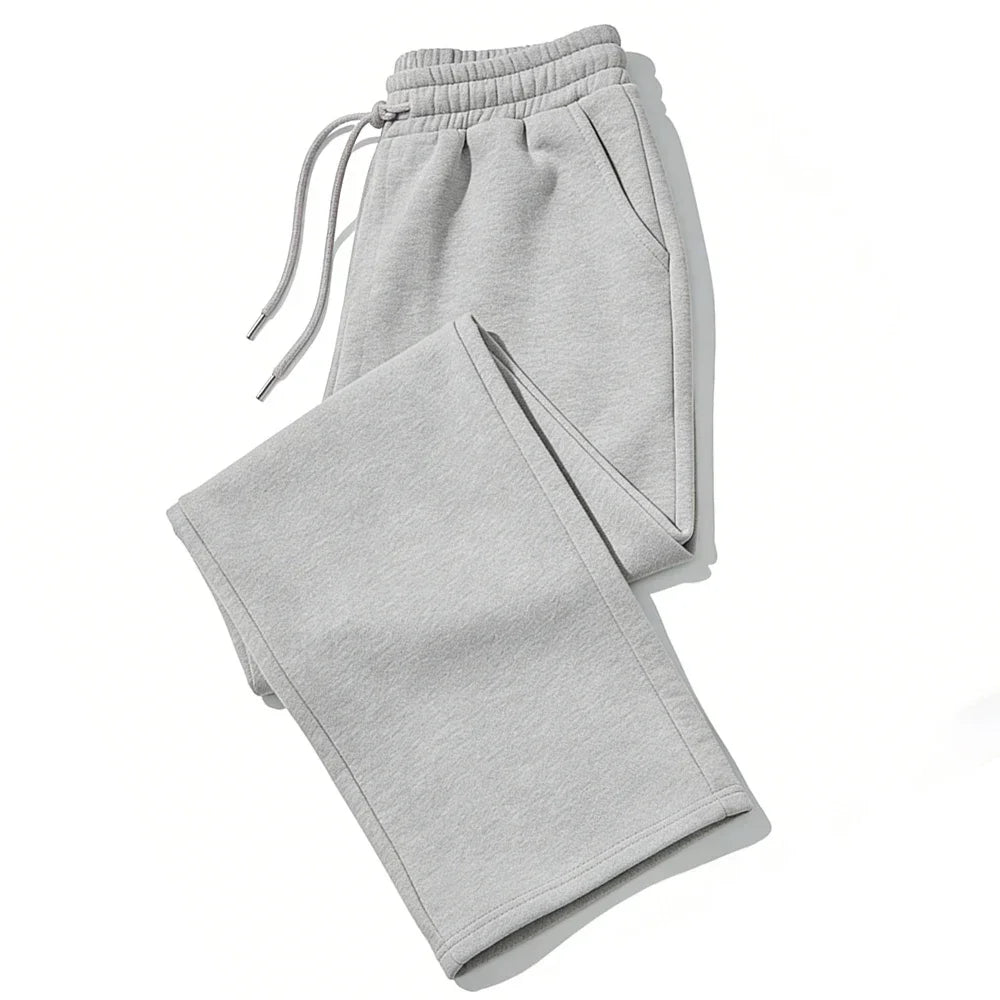 Mens Sweatpants Straight Fit Joggers for Sports and Streetwear Loose Oversized Casual Pant Drawstring Multi-pocket Men Long Pant