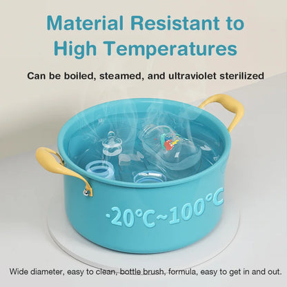 MAMIJOY 2PCS 150/240ML Baby Bottle Milk Bottle Anti-drop Heat-resistant Newborn Bottle Newborn Feeding Supplies BPAFREE BB01/02