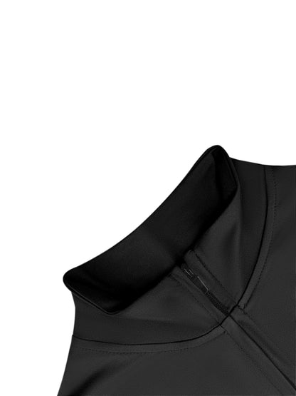European American Women Ribbed Knit Two Piece Set, Long Sleeve Zip Top With High Waist Flare Pants, Casual Slim Daily Outfit