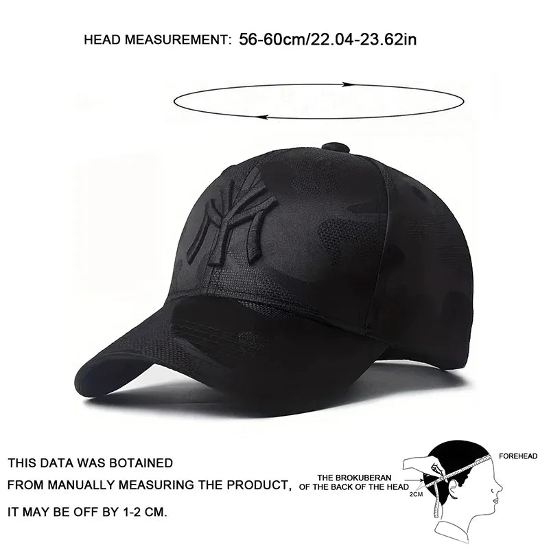 Embroidered Camo Baseball Cap – Adjustable Unisex Sports & Golf Hat