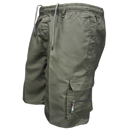 Men's Camouflage Cargo Shorts Casual Loose Work Tooling Shorts Summer Male's Outdoor Knee Length Short Pants
