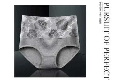 3Pcs/Lot Women's Underwear Plus Size Cotton Panties High Waist Briefs Sexy Lingerie Female Pantys M-5XL Seamless Underpant Girls