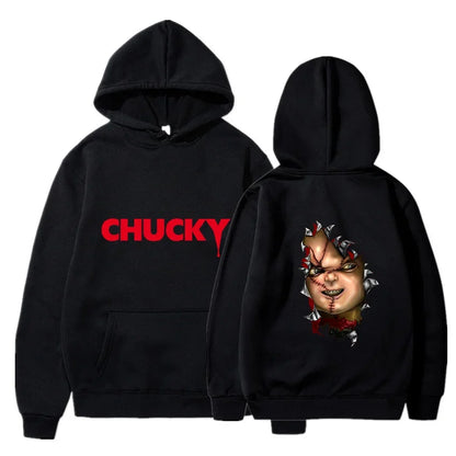 Chucky Horror Hoodie - Unisex Harajuku Hip Hop Sweatshirt for Autumn  Winter