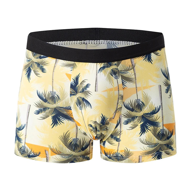 Mens 10-Piece Fashion Underwear Set - Comfortable Large Size Printed Boyshorts